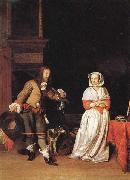 A Lady and a Cavalier Gabriel Metsu